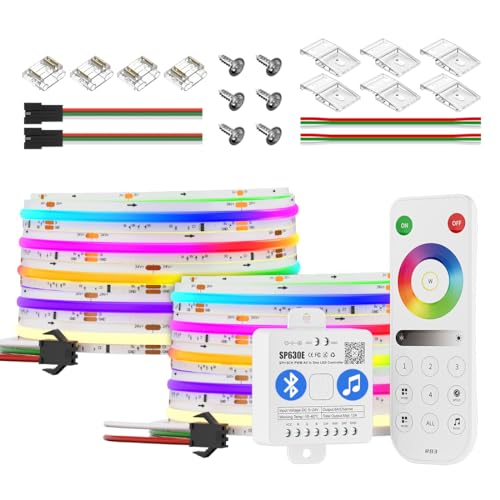 Tira LED RGBW 32.8 pies con control Bluetooth BTF-LIGHTING miniatura 1
