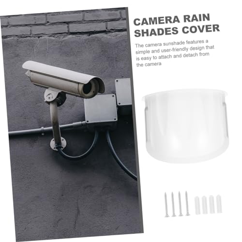 Fundas para cámara de seguridad exterior Hemobllo protectoras impermeables de plástico de 2 piezas 6