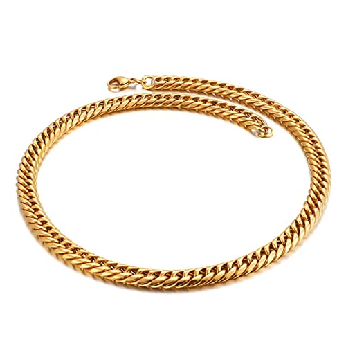 Chaînes métalliques homme punk collier pour style urbain quotidien soirée hip hop