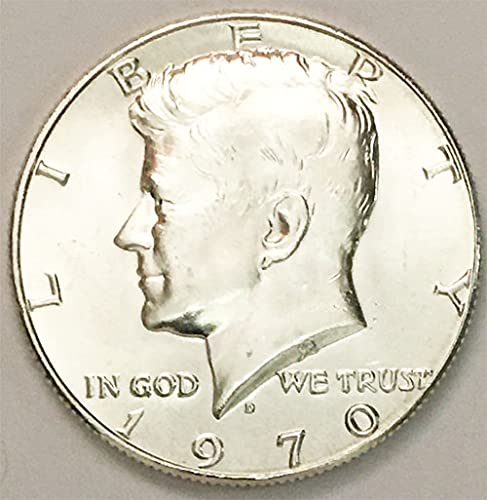 1970 D Silver BU Kennedy Half Dollar Choice Uncirculated US Mint