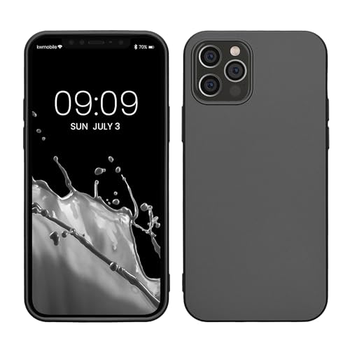 Ya en manzanajugosa.com: kwmobile Funda para Apple iPhone 12 / iPhone 12 Pro Carcasa - Case TPU y Silicona Ultrafino - Antigolpes con Bordes elevados - Apto Carga inalámbrica - Gris Metalizado