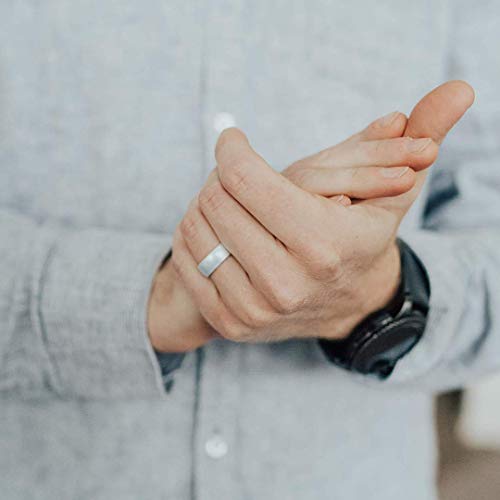 Enso Rings Classic Birthstone Silicone Ring – Unisex Wedding Engagement Band – Comfortable Breathable Band – 6.6mm Wide, 1.75mm Thick2