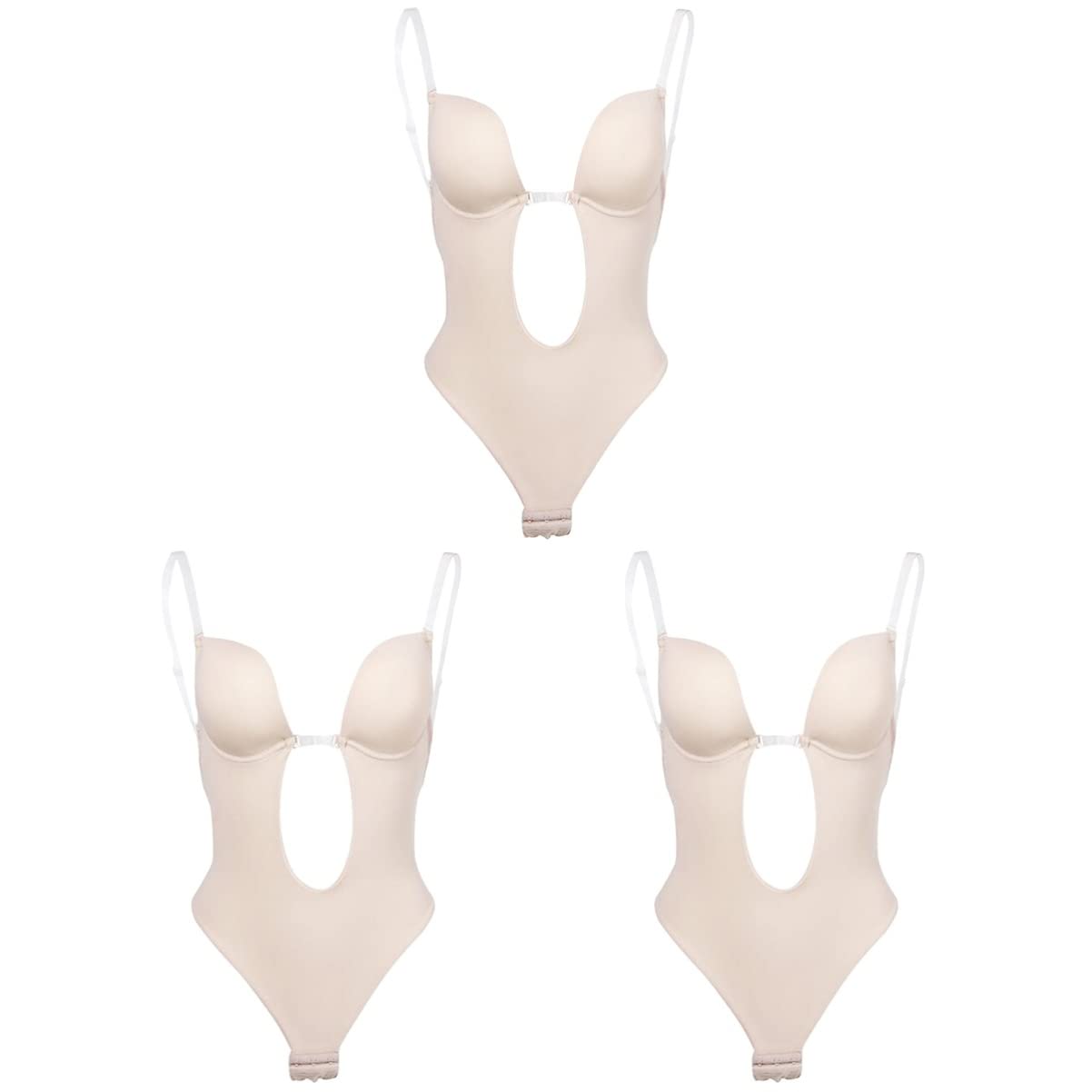 LIFKOME 3piezas Corset Invisible Para Mujer Moldeador De Espalda Sin Costuras Sujetador Práctico y Reductor De