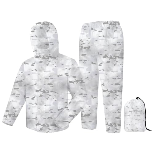 Image of Rain Suit, Rain Gear for Men Waterproof, Camo Rain Jacket, Lightweight Rain Coat