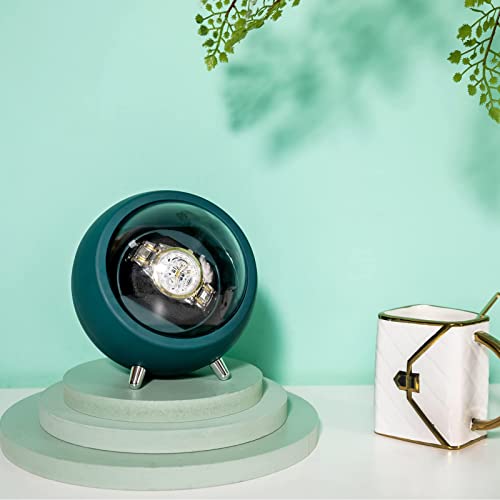 Image of Mr.Okay ABS Plastic Single Watch Winders For Automatic Watches- Unique Space Capsule Decoration With Triangular Support Legs,Smart Usb Charging Or Battery Powered