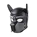 LEWECEEO Neoprene Puppy Hood Camo Full Face Mask Cosplay Costume Dog Head Masks (Gray)