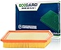 ECOGARD XA10304 Premium Engine Air Filter Fits Jeep Cherokee 2.4L 2014-2018, Cherokee 3.2L 2014-2018