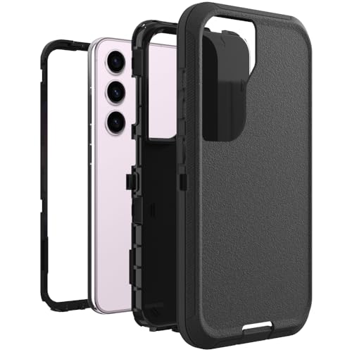 Image of Case for Galaxy S23 Plus, Heavy-Duty Tough Rugged Shockproof Drop Protective Cover Cases for Samsung Galaxy S23 Plus, Black