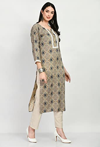 AnjuShree Choice Women Indian Kurtis for women | ORDER 1 SIZE BIGGER3