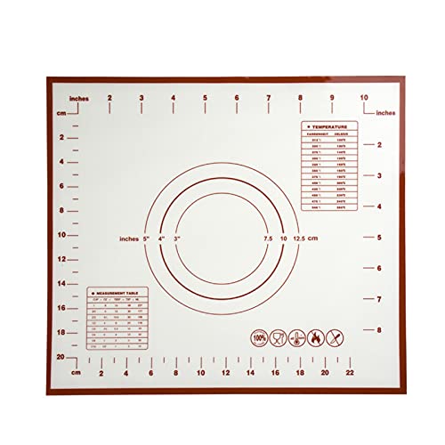 La mejor comparación de Tablas de amasar los mejores 10. 46 Temkpay Tapete de Silicona Antiadherente para amasar y amasar, Tabla Gruesa para Hornear, Almohadilla para Masa, Pan, Pastel, Hoja de Galletas, Herramientas de Cocina