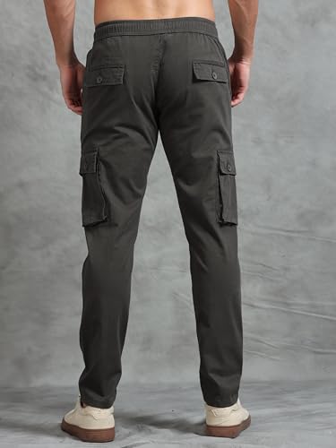 Image of Miraan Men's Regular Fit Mid Rise Cargo Pant