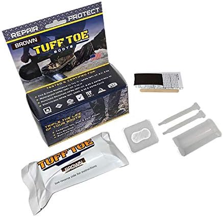 Tuff Toe Boot Protector - Brown Boot Covers, Waterproof Repair Glue and Shoe Tip Protector