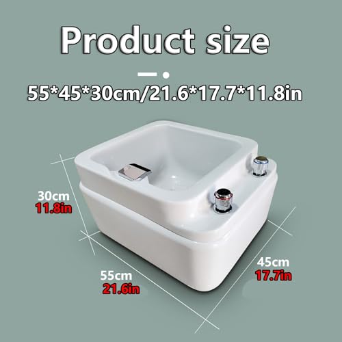 Spa de pies acrílico con masaje para pedicure miniatura 3