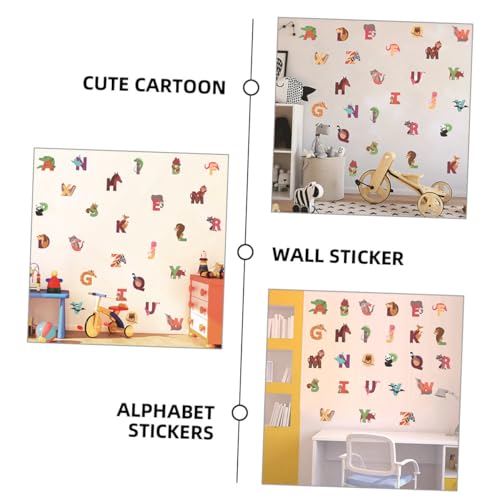 26 pegatinas educativas de animales y letras decorativas miniatura 3