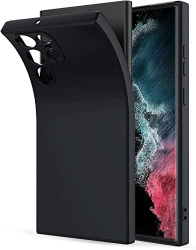 Image of DIZORO Samsung Galaxy S21 Ultra Case 6.8inches, Liquid Silicone Gel Rubber Shockproof Case Soft Microfiber Cloth Lining Cushion Compatible for Samsung S21 Ultra (Black)