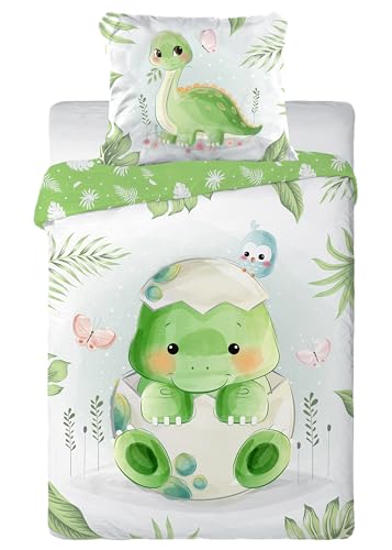 CLEAVEN Kinderbettwäsche 100x135 cm | Baby Bettwäsche aus 100% Baumwolle...