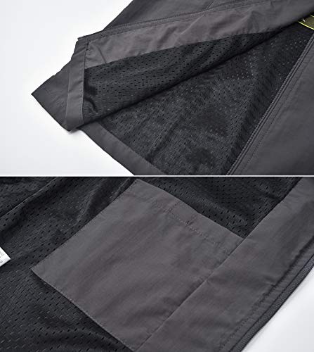 Spanye Men's Lightweight Softshell Vest Windproof Sleeveless Jacket For Work Travel Hiking Running Golf (Gray, X-Large Big) #TOP4