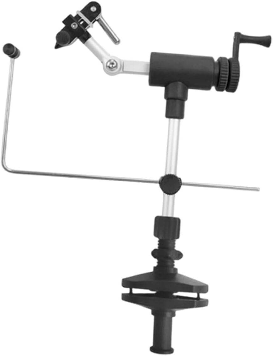 Rotary Fly Tying Vise Clamp Base Accessories for Fishing Enthusiasts Practical for Teasers and Jigs Multiple Adjustments