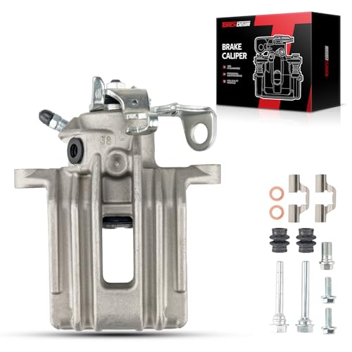 Image of Torchbeam Rear Brake Caliper Left for Volkswagen 1998-2000 Beetle, Volkswagen 1999-2002 Cabrio, Volkswagen 2000 Jetta 2.0L, Rear Left Caliper Replace # 192571