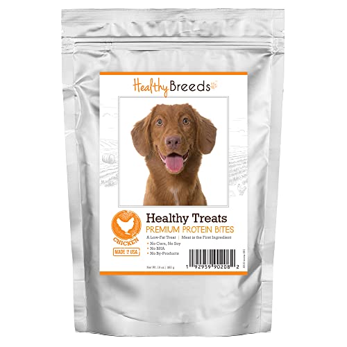 Healthy Breeds Nova Scotia Duck Tolling Retriever Healthy Treats Premium Protein Bites Chicken Dog Treats 10 oz
