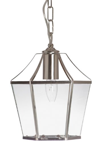 Suspension Dulverton haut de gamme en métal fini chrome satiné brossé