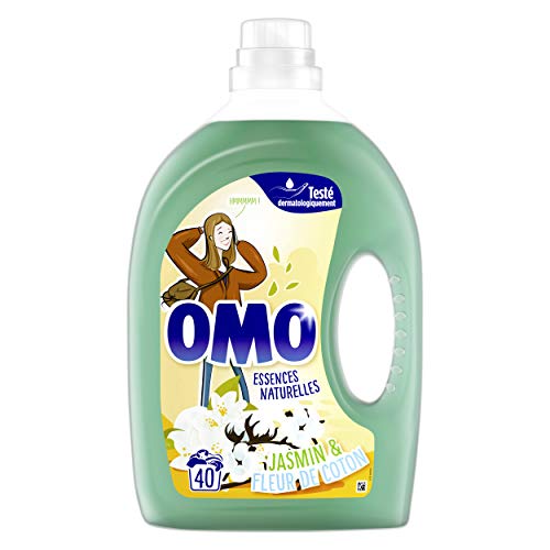 OMO Lessive liquide concentrée - Lilas Blanc Ylang Ylang - 2 L
