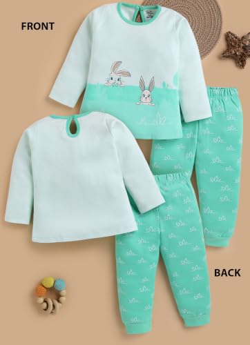 Image of LuvLap Baby Girls Regular Fit 100% Cotton Half Sleeves Girls Top CoSet Pack of 3