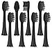 Produktbild SAVTMVAS 8er Ersatzbürsten passend für zahnheld bürstenkopf wechselköpfe,Aufsteckbürsten passend für zahnheld schallzahnbürste bürstenkopfe Ersatzbürstenkopf, Schwarz