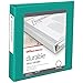 Office Depot? Brand 49% Recycled Durable View Round-Ring Binders, 1-1/2" Round Rings, Teal
