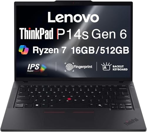 Image of Lenovo ThinkPad P14s Gen 6 14 inch FHD+ Laptop, AMD Ryzen AI 7 350, 16GB /512GB