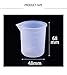 Fineder 6pcs Silicone Measuring Cups for Resin 100ml 10ml, DIY Glue Tools Cup Making Handmade Craft Nonstick Silicone Mixing Cups