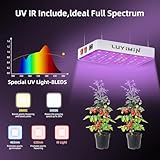 1500W LED Grow Light with High Yield Diodes, UV-IR Included Full Spectrum LED Grow Lights, Hanging Grow Lights for Indoor Plants Seedling, Veg Flower in 2x2/3x3 Grow Tent(Actual Power 150W) - Image 3
