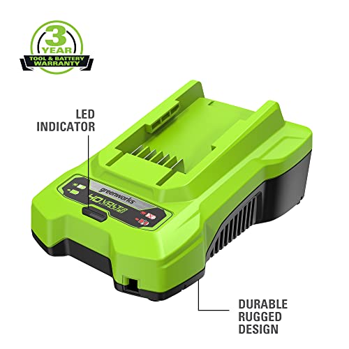 Image of Greenworks 40V Battery Charger (Genuine Greenworks Charger)