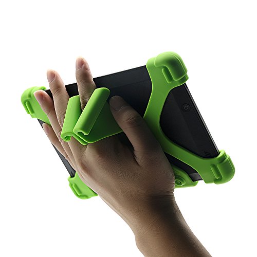 CHINFAI Universal 8 inch Tablet Case, Silicone Protective Cover 7.9"-9" for Galaxy Tab 4/A/S2/E 8.0, F i r e HD 8/HDX, iPad Mini 1/2/3/4/5, AT&T/Verizon/Alcatel 8" Tablet, Green