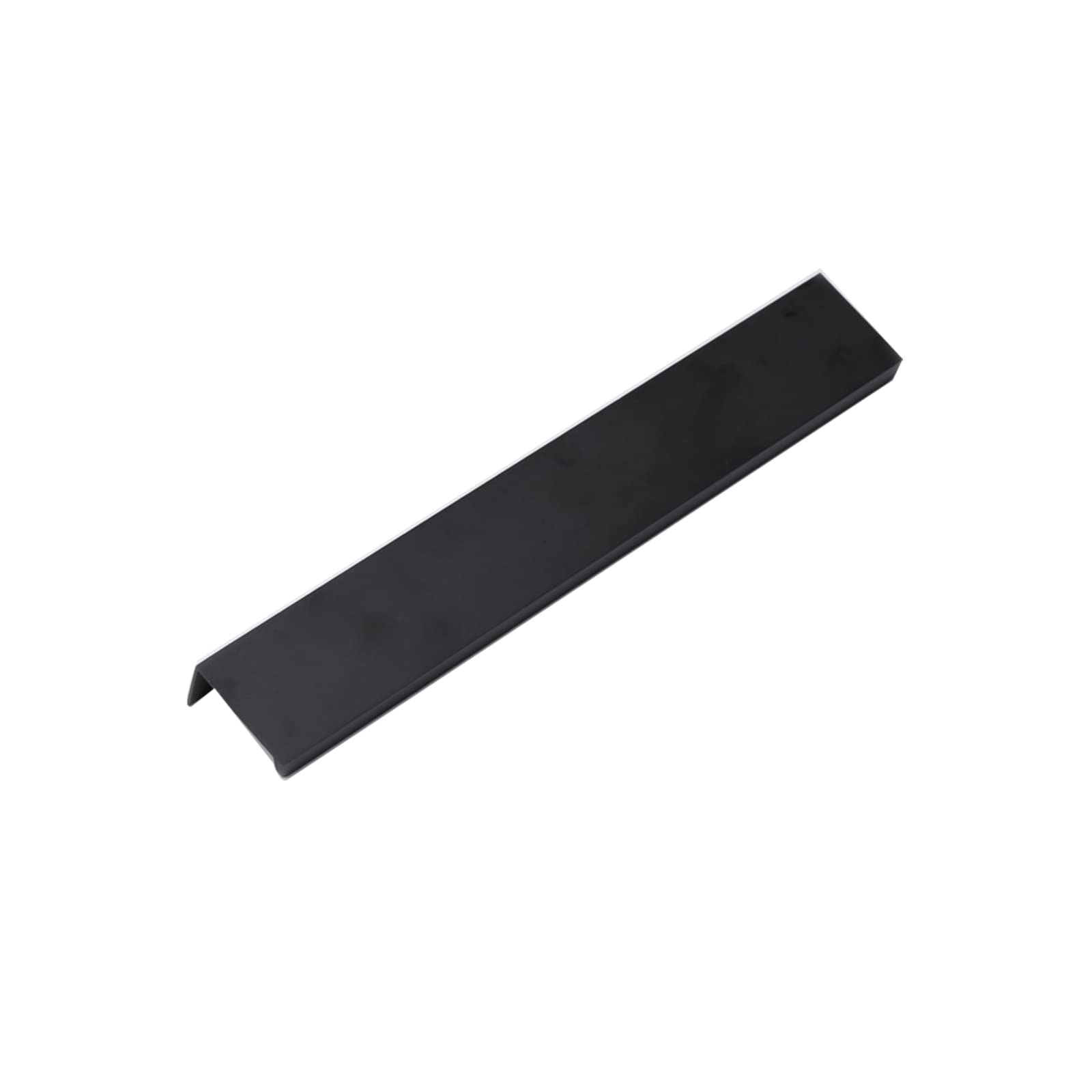 Pingping1991 Black 1X Finger Edge Pull, Cabinet Handles Concealed Handle Cupboard Hidden Handle, Finger Pulls With Hidden Concealed Screws For Cabinet Wardrobe Drawer (Length 250Mm/9.8?)