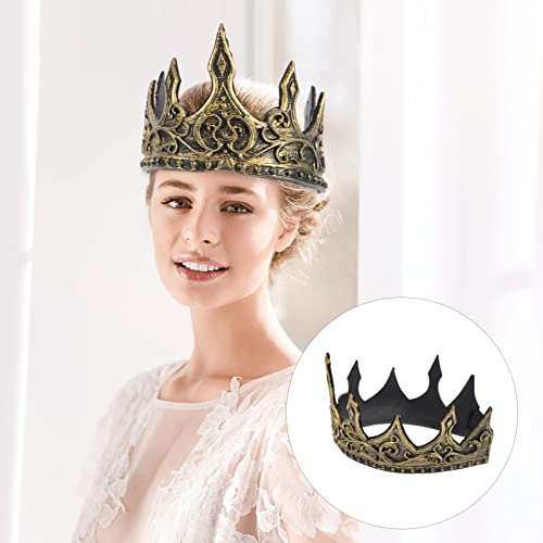 TOYANDONA Coroa De Rei Coroa Do Para Homens - 3D Real Medieval Tiara Antiga Tiara Para Halloween Cos
