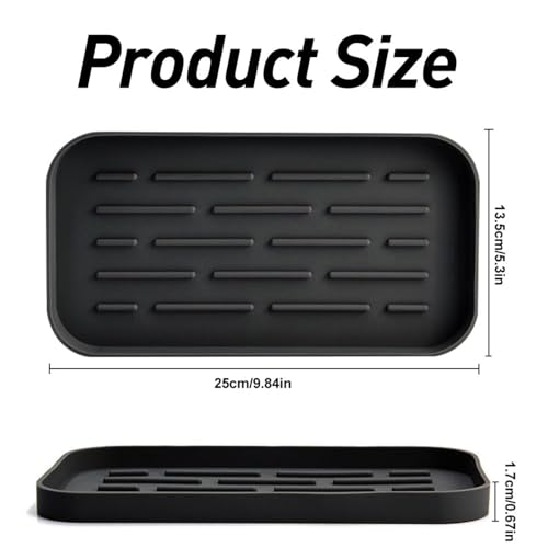 Silicone Spoon Rest (Gray) - Functional, Heat Resistant Utensil Holder for Kitchen Countertop - Non Slip, Easy to Clean, Multifunctional - Image 6