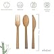 wisefood Bambus Einweg Messer, 100 Stück Bambus Besteck 17cm, Biologisch abbaubares Einwegbesteck, Natürliche Bambusmesser, Einweggeschirr, Partygeschirr, Einwegmesser, Party Besteck