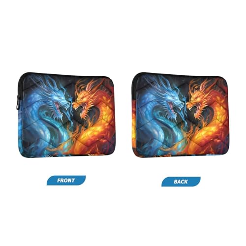 Funda para portátil 13-14 pulg con diseño de dragón miniatura 2