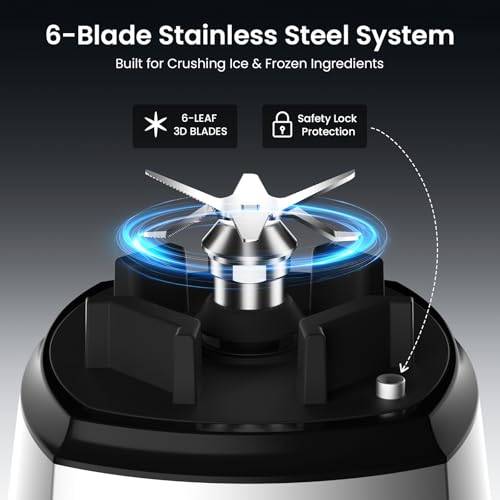 Colarlemo 1800 WP Smoothie Blender — Best Blender for Ice and Frozen Fruit Image 5