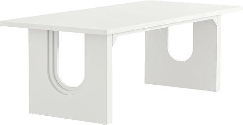 Miniatura 9 de Tribesigns Escritorio ejecutivo moderno, escritorio grande de computadora de oficina de 70.9 pulgadas, mesa de conferencias, mesa de sala de