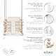 MAMOI® Babyschaukel, Schaukel Indoor, Holzschaukel für Baby und Kinder, Kinderschaukel, Schaukeln aus Holz, Kleinkinderschaukel für kinderzimmer und türrahmen, 3 in 1