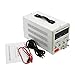 YaeCCC Variable Adjustable Lab DC Power Supply 0-30V 0-5A - US Power Cord with Alligator Test Lead Set