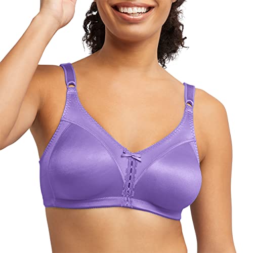 Bali Women's Double Support Wireless, ComfortSoft Full-Coverage Wirefree Bra, DF3820, Lavish Lavender, 38C