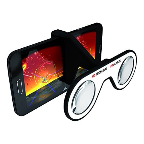 Homido Mini Virtual Reality Glasses for Smartphone Foldable VR Headset Compliant with iPhone & Android Cell Phone Vr Games and 3D Movies Cover