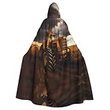 Design élégant : la cape est livrée avec un col sophistiqué et une fermeture à cravate, ajoutant une touche élégante à votre tenue.