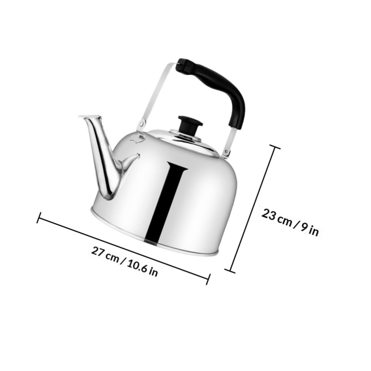 Tetera Silbante de Acero Inoxidable 6l para Gas y Té
