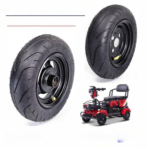 Rueda 3.50-6 sin cámara con cubo de acero resistente para soportar hasta 120 kg de carga 5