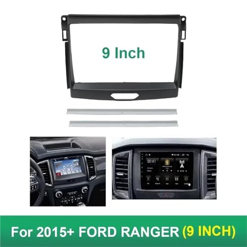 Cadre de façade d'autoradio Ford Ranger pour écran de remplacement 2 DIN