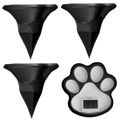 Lampes solaires extérieures patte de chat éclairage automatique étanche pour jardin et pelouse